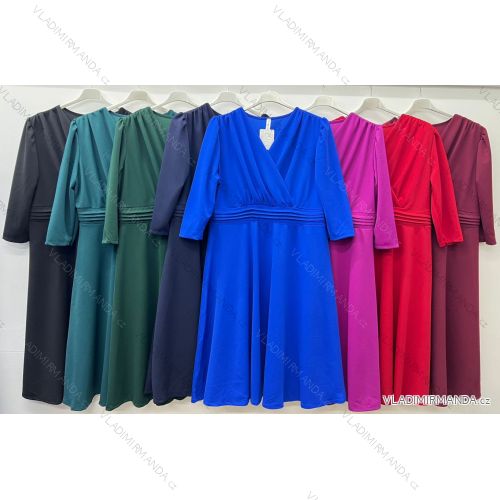 Elegantes Damen-Partykleid mit langen Ärmeln (S/M ONE SIZE) ITALIAN FASHION IM322282