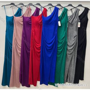 Langes, elegantes Partykleid mit Glitzer für Damen (Einheitsgröße S/M) ITALIAN FASHION IM424773-1