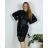 Sommerkleid Carmen aus Musselin für Damen (Einheitsgröße S/M) ITALIAN FASHION IMWE231506