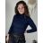 Langarm-Rollkragenpullover für Damen (uni sm) ITALIAN MODA IM919JM-5809-58