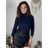 Langarm-Rollkragenpullover für Damen (uni sm) ITALIAN MODA IM919JM-5809-58