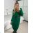 Kleid mit 3/4 Ärmeltasche für Damen (uni sl) ITALIAN Fashion IM3181746