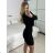Langarmkleid für Damen (S/M EINHEITSGRÖSSE) ITALIAN FASHION IMPBB232L24157