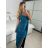 Langarm-Partykleid für Damen (S/M EINHEITSGRÖSSE) ITALIAN FASHION IMPSH235429 -   türkis -   S/M/L