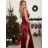 Elegantes Damen-Partykleid mit langen Ärmeln (S/M ONE SIZE) ITALIAN FASHION IM322282 -   Smaragdgrün -   S / M