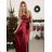 Elegantes Damen-Partykleid mit langen Ärmeln (S/M ONE SIZE) ITALIAN FASHION IM322282 -   Smaragdgrün -   S / M