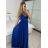 Trägerloses langes Partykleid für Damen (Einheitsgröße S/M) ITALIAN FASHION IMPSH2360055 -   dunkelblau -   S / M