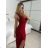 Elegantes Damen-Partykleid mit langen Ärmeln (S/M ONE SIZE) ITALIAN FASHION IM322282 -   rot -   S / M