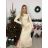 Kleid mit 3/4 Ärmeltasche für Damen (uni sl) ITALIAN Fashion IM3181746 -   beige -   S/M/L