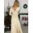 Kleid mit 3/4 Ärmeltasche für Damen (uni sl) ITALIAN Fashion IM3181746 -   beige -   S/M/L