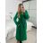 Damen-Button-Down-Mantel (L/XL EINHEITSGRÖSSE) ITALIAN FASHION IM323AMANDA -   schwarz -   M / L