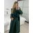 Damen-Button-Down-Mantel (L/XL EINHEITSGRÖSSE) ITALIAN FASHION IM323AMANDA -   schwarz -   M / L