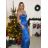 Langes Satin-Partykleid mit Trägern für Damen (Einheitsgröße S/M) ITALIAN FASHION IMM24M9156/DU -   rot -   S/M/L