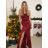 Trägerloses langes Partykleid für Damen (Einheitsgröße S/M) ITALIAN FASHION IMPSH2360055 zelená limetková S / M