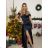 Langes trägerloses Pailletten-Partykleid für Damen (Einheitsgröße S/M) ITALIAN FASHION IMPSH233348