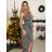Langarm-Partykleid für Damen (S/M EINHEITSGRÖSSE) ITALIAN FASHION IMPSH235429 -   Silber
 -   S / M