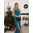 Šaty elegantní společenské na ramínka dámské (S/M ONE SIZE) ITALSKÁ MÓDA IM321608 -   růžová fuchsiová -   S/M/L