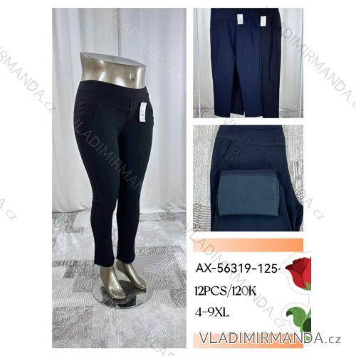 Lange isolierte Leggings für Damen in Übergröße (4XL-9XL) Qifeng QIF24AX-56319-125