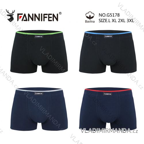 Herren-Boxershorts aus Baumwolle in Übergröße (L-3XL) FANNIFEN GRE24G5178