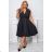 Damen Plus Size (42-46) langes elegantes ärmelloses Partykleid POLISH FASHION PMLBC23265-10 schwarz 44