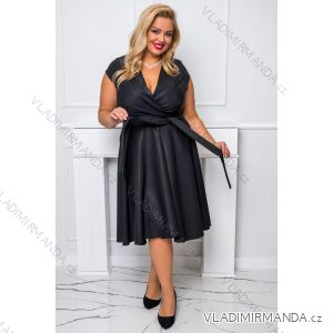 Damen Plus Size (42-46) langes elegantes ärmelloses Partykleid POLISH FASHION PMLBC23265-10