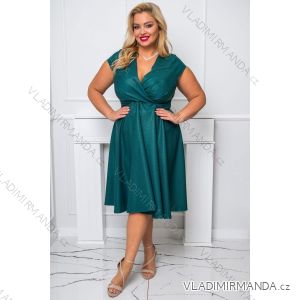 Kleid Elegant Party Glänzend Kurzarm Damen Übergröße (36-50) POLISH FASHION PMLBF24NICOL-4