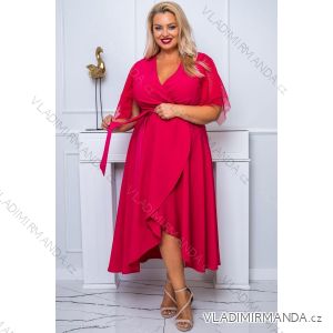 Damen Plus Size (42-46) langes elegantes ärmelloses Partykleid POLISH FASHION PMLBC23265-10
