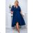 Damen Plus Size (42-46) langes elegantes ärmelloses Partykleid POLISH FASHION PMLBC23265-10 dunkelblau 54