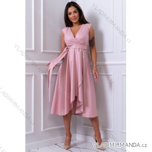 Damen Plus Size (42-46) langes elegantes ärmelloses Partykleid POLISH FASHION PMLBC23265-10
