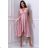 Damen Plus Size (42-46) langes elegantes ärmelloses Partykleid POLISH FASHION PMLBC23265-10 pink 48