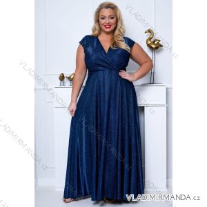 Damen Plus Size (42-46) langes elegantes ärmelloses Partykleid POLISH FASHION PMLBC23265-10