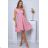Damen Plus Size (42-46) langes elegantes ärmelloses Partykleid POLISH FASHION PMLBC23265-10 Rose alte Rose 40