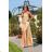 Trägerloses langes Partykleid aus Satin für Damen (34-42) POLISH FASHION PMLEL24NATHALIE beige 40
