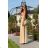 Trägerloses langes Partykleid aus Satin für Damen (34-42) POLISH FASHION PMLEL24NATHALIE beige 40