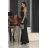 Trägerloses langes Partykleid aus Satin für Damen (34-42) POLISH FASHION PMLEL24NATHALIE schwarz 46