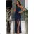 Trägerloses langes Partykleid aus Satin für Damen (34-42) POLISH FASHION PMLEL24NATHALIE dunkelblau 34
