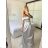 Carmen langes, trägerloses, elegantes Satin-Damenkleid (S/M ONE SIZE) ITALIAN FASHION IMPBB22B22735/DR – Limettengrün – S/M