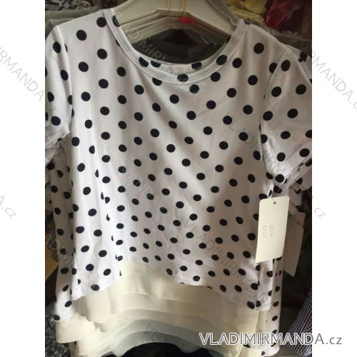 T-Shirt Bluse Kurzarm für Mädchen (4-14 Jahre) ITALIENISCHE MLADA Móda IMM3578
