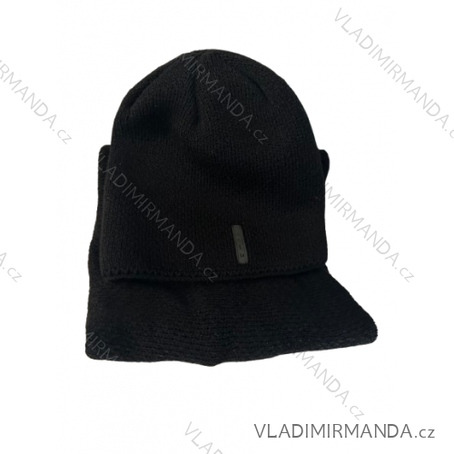 Damenstrickkrawatte Winter (EINZEL-GRÖSSE) POLNISCHE HERSTELLUNG PVF22BONA EINHEITSGRÖSSE schwarz