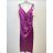 Trägerloses langes Partykleid aus Satin für Damen (44/46 EINHEITSGRÖSSE) ITALIAN FASHION IMPSH246357XL