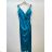 Trägerloses langes Partykleid aus Satin für Damen (44/46 EINHEITSGRÖSSE) ITALIAN FASHION IMPSH246357XL