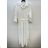 Langärmliges Hemdkleid für Damen mit Gürtel (S/M EINHEITSGRÖSSE) ITALIAN FASHION IMPSH24210151