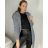 Damen-Strickjacke mit langen Ärmeln (Einheitsgröße S/M) ITALIAN FASHION IMPSH233091 S / M dunkelbraun