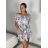 Carmen Sommer Sommer Schulterkleid (UNI S / M) ITALIENISCHE MODE IMM20628 S / M grau