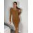 Sommerkleid Carmen aus Musselin für Damen (Einheitsgröße S/M) ITALIAN FASHION IMWE231506 -   zelená khaki -   S / M