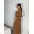 Sommerkleid Carmen aus Musselin für Damen (Einheitsgröße S/M) ITALIAN FASHION IMWE231506 -   zelená khaki -   S / M