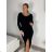 Sommerkleid Carmen aus Musselin für Damen (Einheitsgröße S/M) ITALIAN FASHION IMWE231506 -   zelená khaki -   S / M