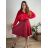 Rock Sommer lange Damen (uni sl) ITALIENISCHE Mode IM718163 M / L Wein