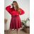 Rock Sommer lange Damen (uni sl) ITALIENISCHE Mode IM718163 M / L Wein