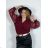 Langarm-Body für Damen (Einheitsgröße S/M) ITALIAN FASHION IMWAE234304 50/52 Wein